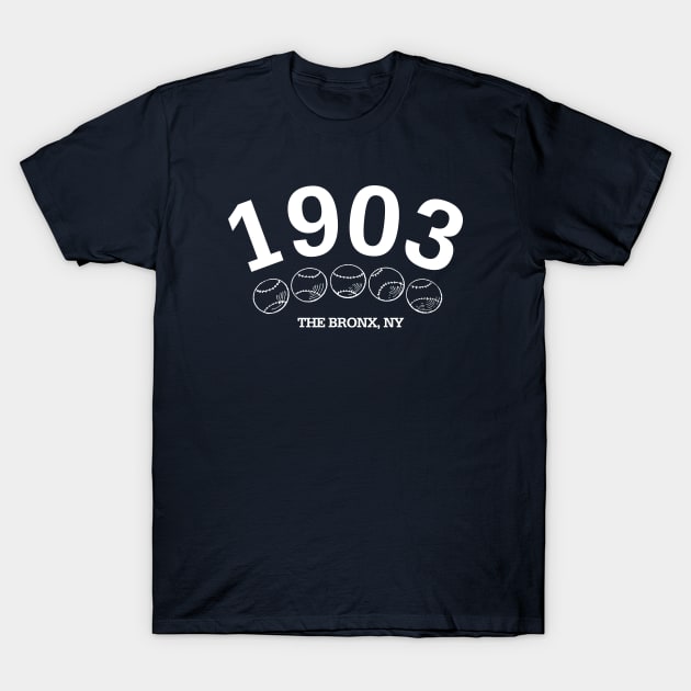 1903 NYY T-Shirt by PopCultureShirts